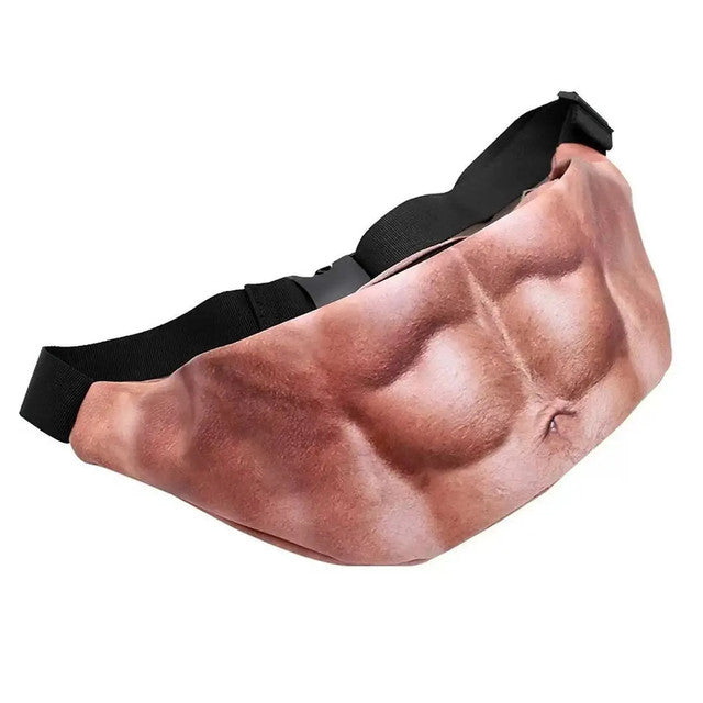 😂 Funny Belly Fanny Pack | Realistic Fake Belly Waist Bag for Parties & Everyday Essentials