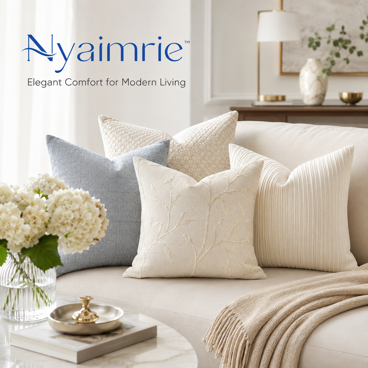 Nyaimrie™ Premium Decorative Throw Pillow Covers Set